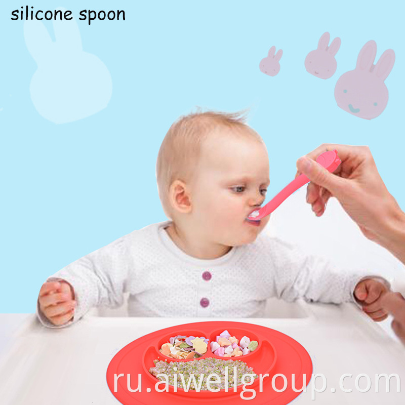 Silicone Baby Feeding Spoon